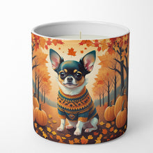 Load image into Gallery viewer, Tricolor Chihuahua Fall Decorative Soy Candle