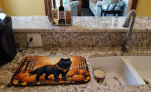 Load image into Gallery viewer, Black Chow Chow Fall Dish Drying Mat