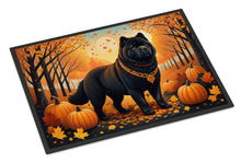 Load image into Gallery viewer, Black Chow Chow Fall Doormat -  18x27 Decorative Floor Mat – Indoor/Outdoor Rug