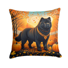 Load image into Gallery viewer, Black Chow Chow Fall Throw Pillow - 14x14 Decorative Pillow – Art for Your Home &amp; Patio