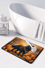 Load image into Gallery viewer, Black Chow Chow Fall Memory Foam Kitchen Mat