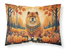 Load image into Gallery viewer, Chow Chow Fall Fabric Standard Pillowcase – Artistic Decorative Front, White Back