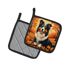 Load image into Gallery viewer, Collie Fall Pot Holders - Set of 2 Decorative Kitchen Helpers | Made in the USA