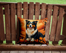 Load image into Gallery viewer, Collie Fall Throw Pillow - 14x14 Decorative Pillow – Art for Your Home &amp; Patio