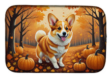 Load image into Gallery viewer, Corgi Fall Dish Drying Mat