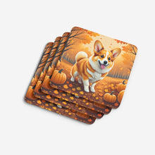 Load image into Gallery viewer, Corgi Fall Foam Coaster