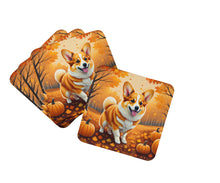 Load image into Gallery viewer, Corgi Fall Foam Coaster