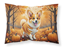 Load image into Gallery viewer, Corgi Fall Fabric Standard Pillowcase – Artistic Decorative Front, White Back