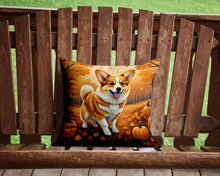 Load image into Gallery viewer, Corgi Fall Throw Pillow - 14x14 Decorative Pillow – Art for Your Home &amp; Patio