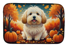 Load image into Gallery viewer, Coton De Tulear Fall Dish Drying Mat