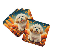 Load image into Gallery viewer, Coton De Tulear Fall Foam Coaster