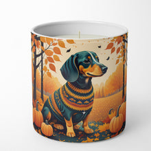 Load image into Gallery viewer, Dachshund Fall Decorative Soy Candle
