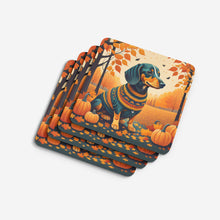 Load image into Gallery viewer, Dachshund Fall Foam Coaster