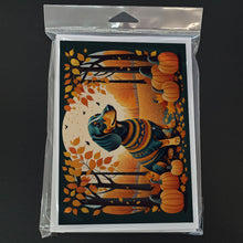 Load image into Gallery viewer, Dachshund Fall Greeting Cards -  Blank Note Cards – 8-Pack of Artist-Designed Cards with Envelopes