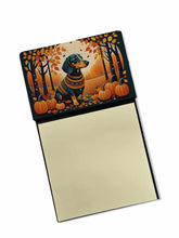 Load image into Gallery viewer, Dachshund Fall Sticky Note Holder- Refiilable Desk Accessory Note Pad