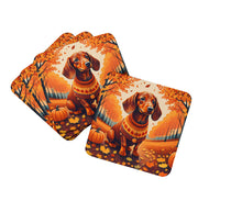 Load image into Gallery viewer, Dachshund Fall Foam Coaster