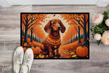 Load image into Gallery viewer, Dachshund Fall Doormat - 24x36 Decorative Floor Mat – Indoor/Outdoor Rug with Artistic Flair