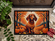 Load image into Gallery viewer, Dachshund Fall Doormat -  18x27 Decorative Floor Mat – Indoor/Outdoor Rug