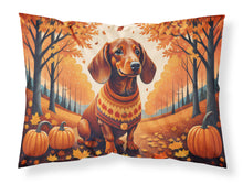 Load image into Gallery viewer, Dachshund Fall Fabric Standard Pillowcase – Artistic Decorative Front, White Back