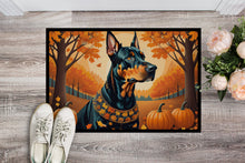 Load image into Gallery viewer, Doberman Pinscher Fall Doormat -  18x27 Decorative Floor Mat – Indoor/Outdoor Rug