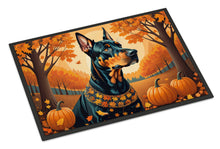 Load image into Gallery viewer, Doberman Pinscher Fall Doormat -  18x27 Decorative Floor Mat – Indoor/Outdoor Rug