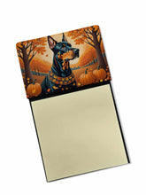 Load image into Gallery viewer, Doberman Pinscher Fall Sticky Note Holder- Refiilable Desk Accessory Note Pad