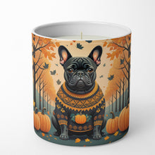 Load image into Gallery viewer, Black French Bulldog Fall Decorative Soy Candle