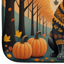 Load image into Gallery viewer, Black French Bulldog Fall Dish Drying Mat