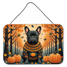 Load image into Gallery viewer, Black French Bulldog Fall Wall or Door Hanging Prints
