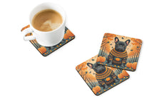 Load image into Gallery viewer, Black French Bulldog Fall Foam Coaster