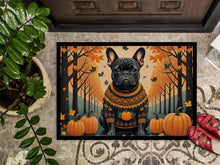 Load image into Gallery viewer, Black French Bulldog Fall Doormat -  18x27 Decorative Floor Mat – Indoor/Outdoor Rug