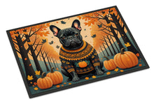 Load image into Gallery viewer, Black French Bulldog Fall Doormat -  18x27 Decorative Floor Mat – Indoor/Outdoor Rug