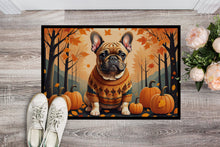 Load image into Gallery viewer, Fawn French Bulldog Fall Doormat -  18x27 Decorative Floor Mat – Indoor/Outdoor Rug