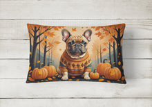 Load image into Gallery viewer, Fawn French Bulldog Fall Fabric Decorative Pillow