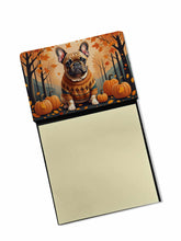 Load image into Gallery viewer, Fawn French Bulldog Fall Sticky Note Holder- Refiilable Desk Accessory Note Pad