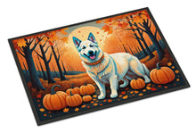 Load image into Gallery viewer, White German Shepherd Fall Doormat -  18x27 Decorative Floor Mat – Indoor/Outdoor Rug