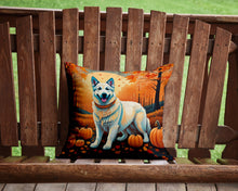 Load image into Gallery viewer, White German Shepherd Fall Throw Pillow - 14x14 Decorative Pillow – Art for Your Home &amp; Patio