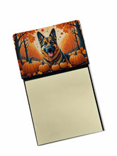Load image into Gallery viewer, German Shepherd Fall Sticky Note Holder- Refiilable Desk Accessory Note Pad