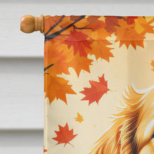 Load image into Gallery viewer, Golden Retriever Fall House Flag