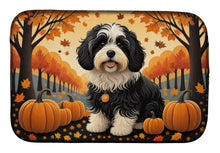 Load image into Gallery viewer, Havanese Fall Dish Drying Mat
