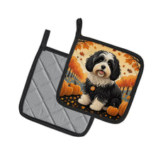 Load image into Gallery viewer, Havanese Fall Pot Holders - Set of 2 Decorative Kitchen Helpers | Made in the USA