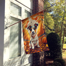 Load image into Gallery viewer, Jack Russell Terrier Fall House Flag