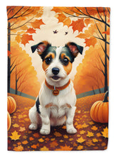 Load image into Gallery viewer, Jack Russell Terrier Fall House Flag