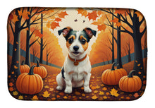 Load image into Gallery viewer, Jack Russell Terrier Fall Dish Drying Mat