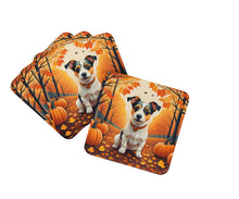 Load image into Gallery viewer, Jack Russell Terrier Fall Foam Coaster