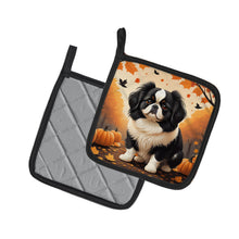 Load image into Gallery viewer, Japanese Chin Fall Pot Holders - Set of 2 Decorative Kitchen Helpers | Made in the USA