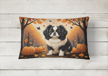 Load image into Gallery viewer, Japanese Chin Fall Fabric Decorative Pillow