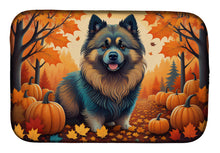 Load image into Gallery viewer, Keeshond Fall Dish Drying Mat