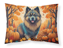 Load image into Gallery viewer, Keeshond Fall Fabric Standard Pillowcase – Artistic Decorative Front, White Back