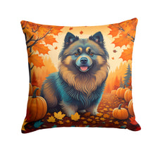 Load image into Gallery viewer, Keeshond Fall Throw Pillow - 14x14 Decorative Pillow – Art for Your Home &amp; Patio